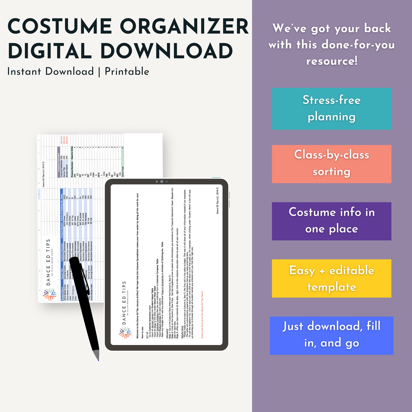 Costume Organizer