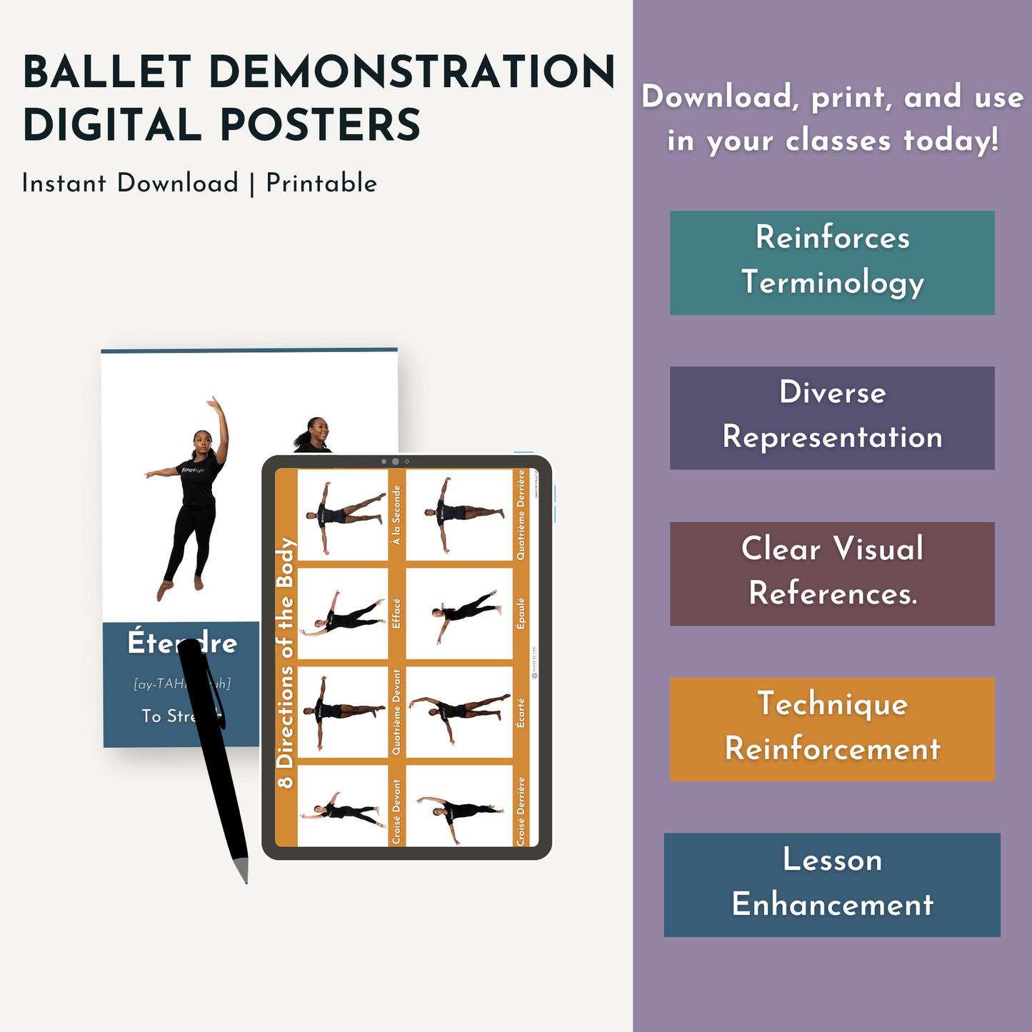 Ballet Demonstration Poster Bundle