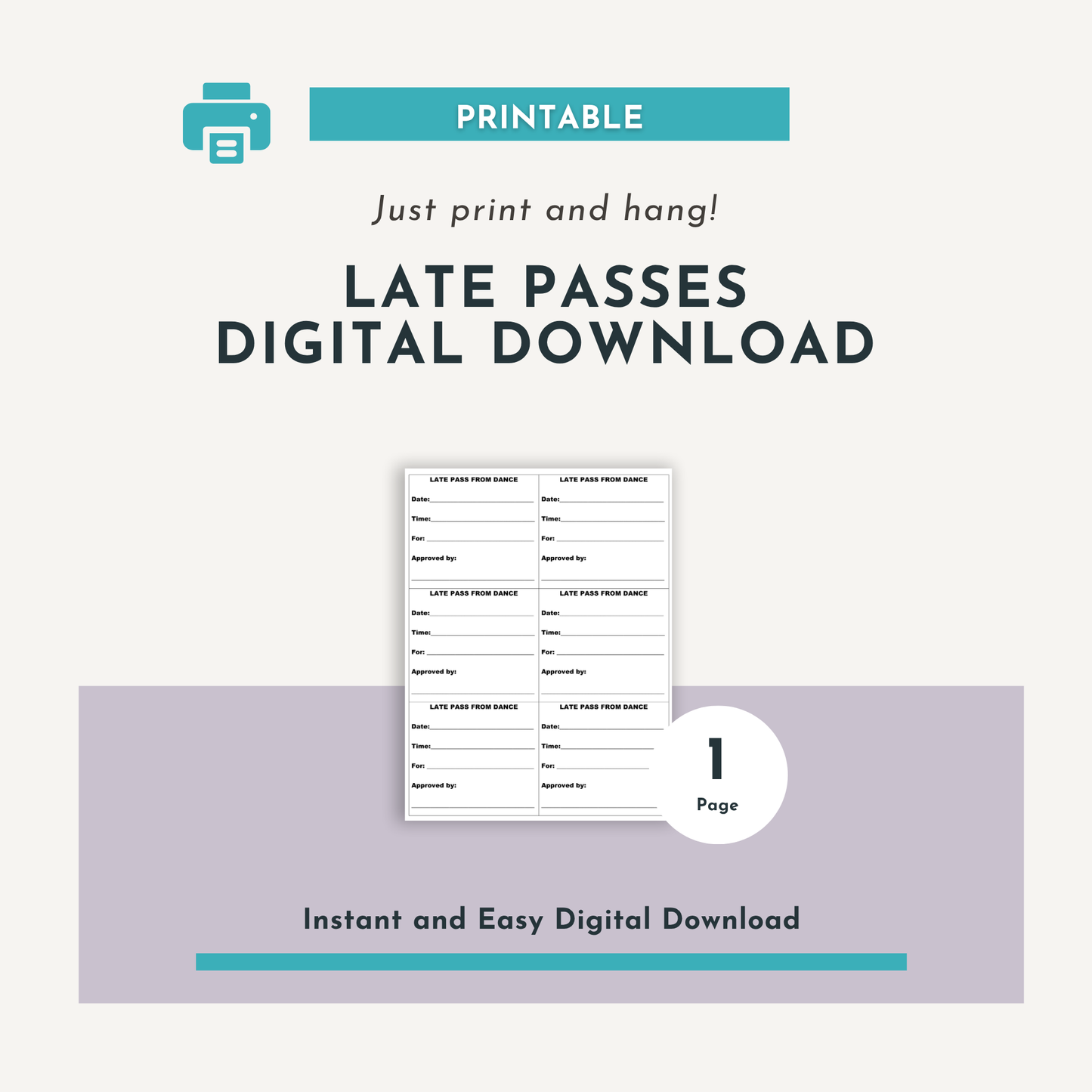 Late Passes