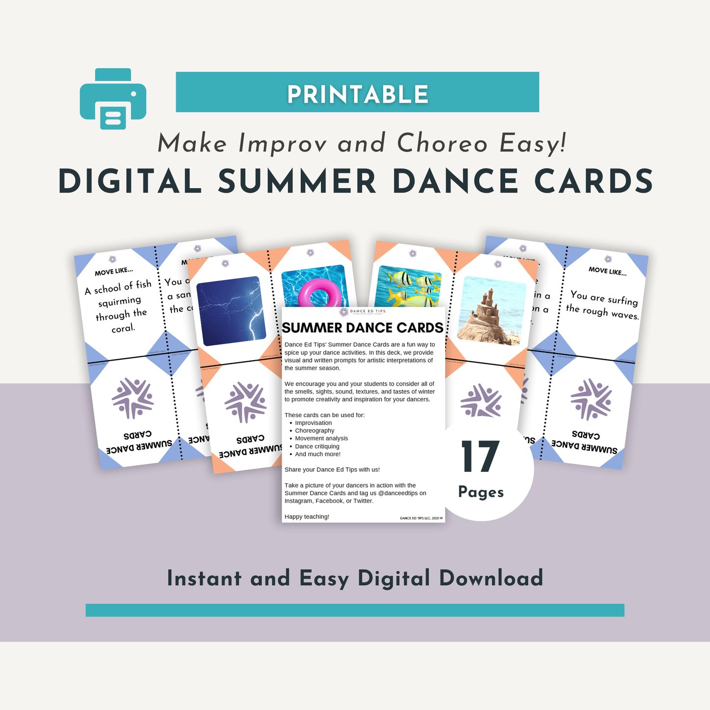 Summer Dance Cards