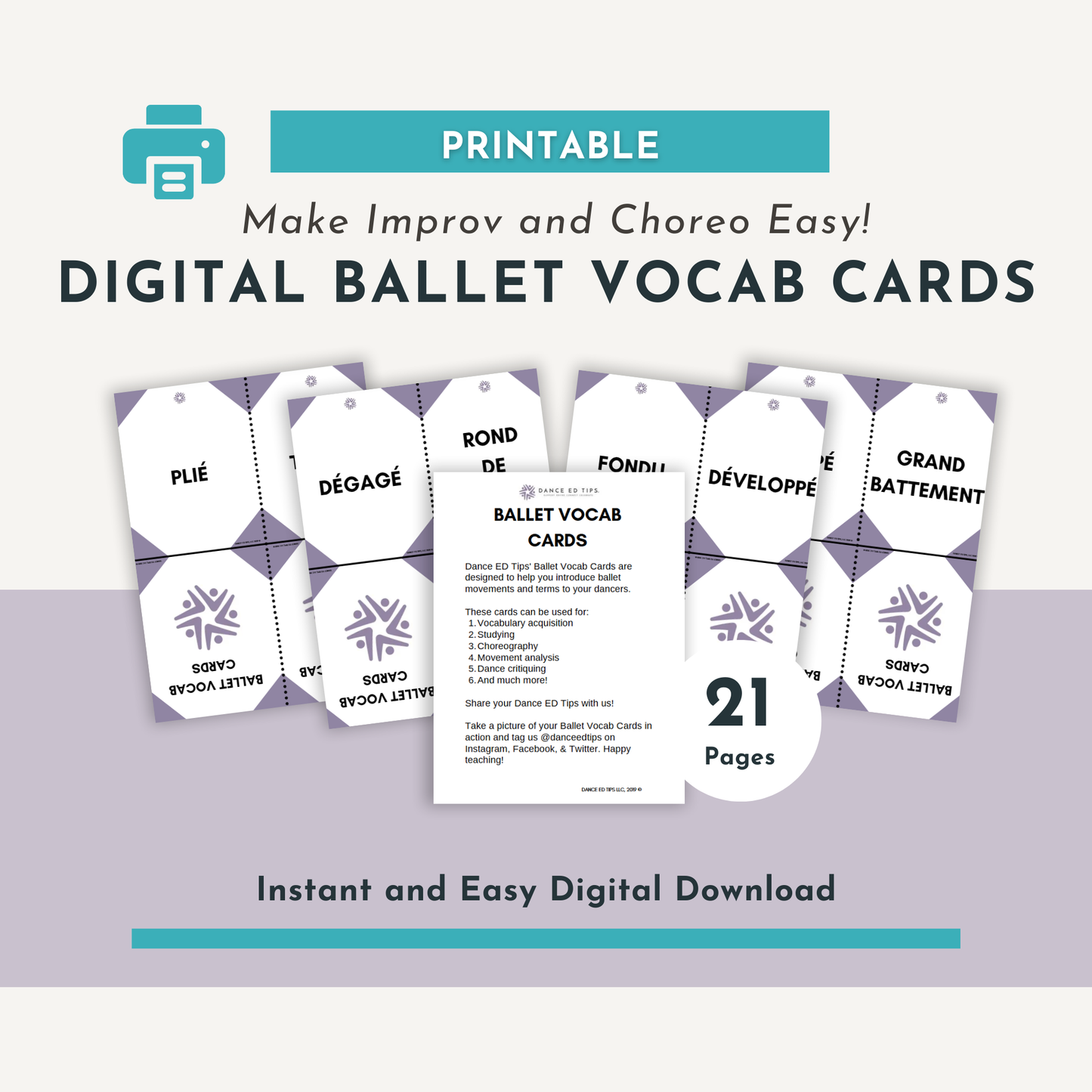 Ballet Vocab Cards