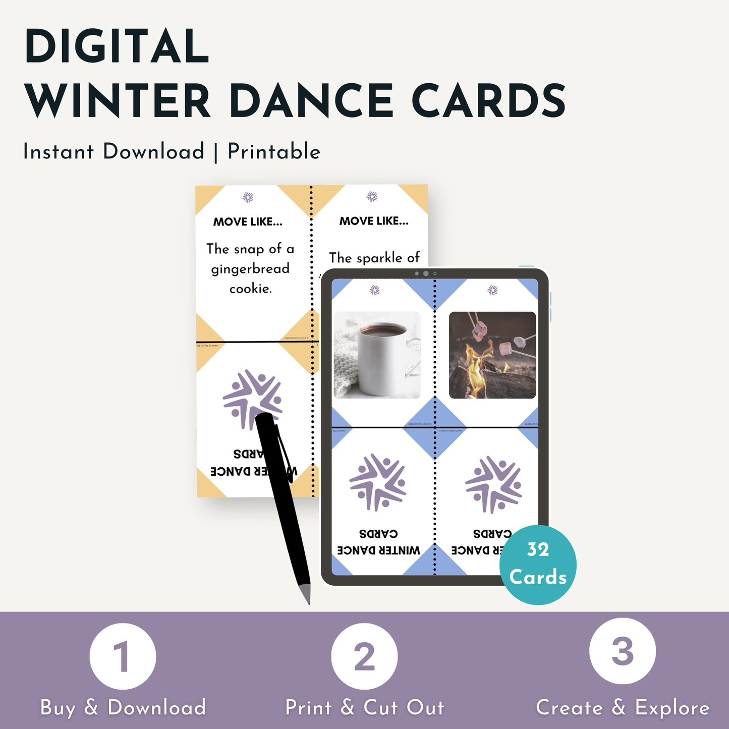 Winter Dance Cards