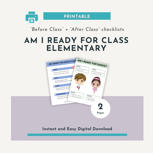 Am I Ready for Class Posters for Elementary School