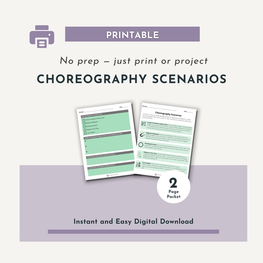 Choreography Scenarios Packet
