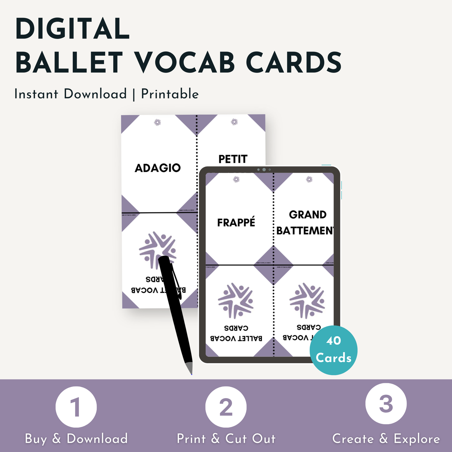Ballet Vocab Cards