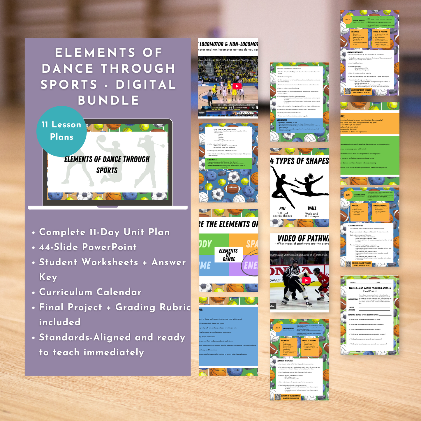 Elements of Dance through Sports: Grades 6-12