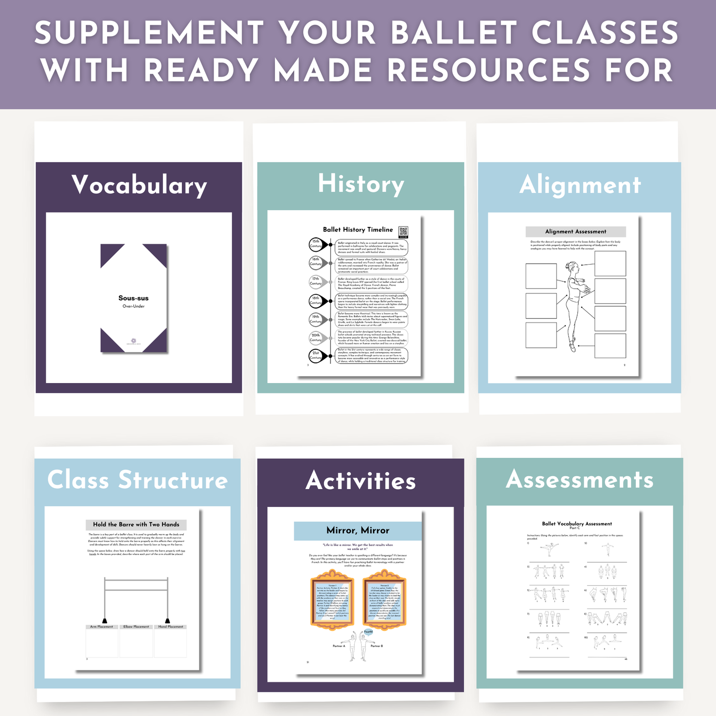Ballet Foundations Curriculum Kit + 10 Student Workbooks