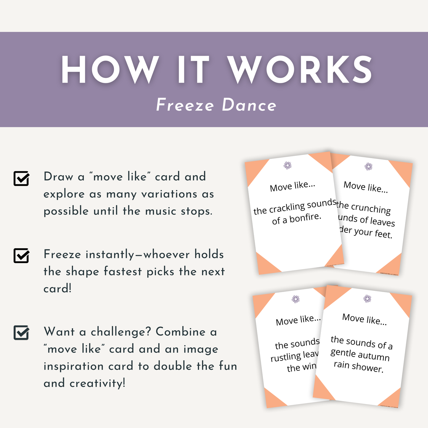 Fall Dance Cards