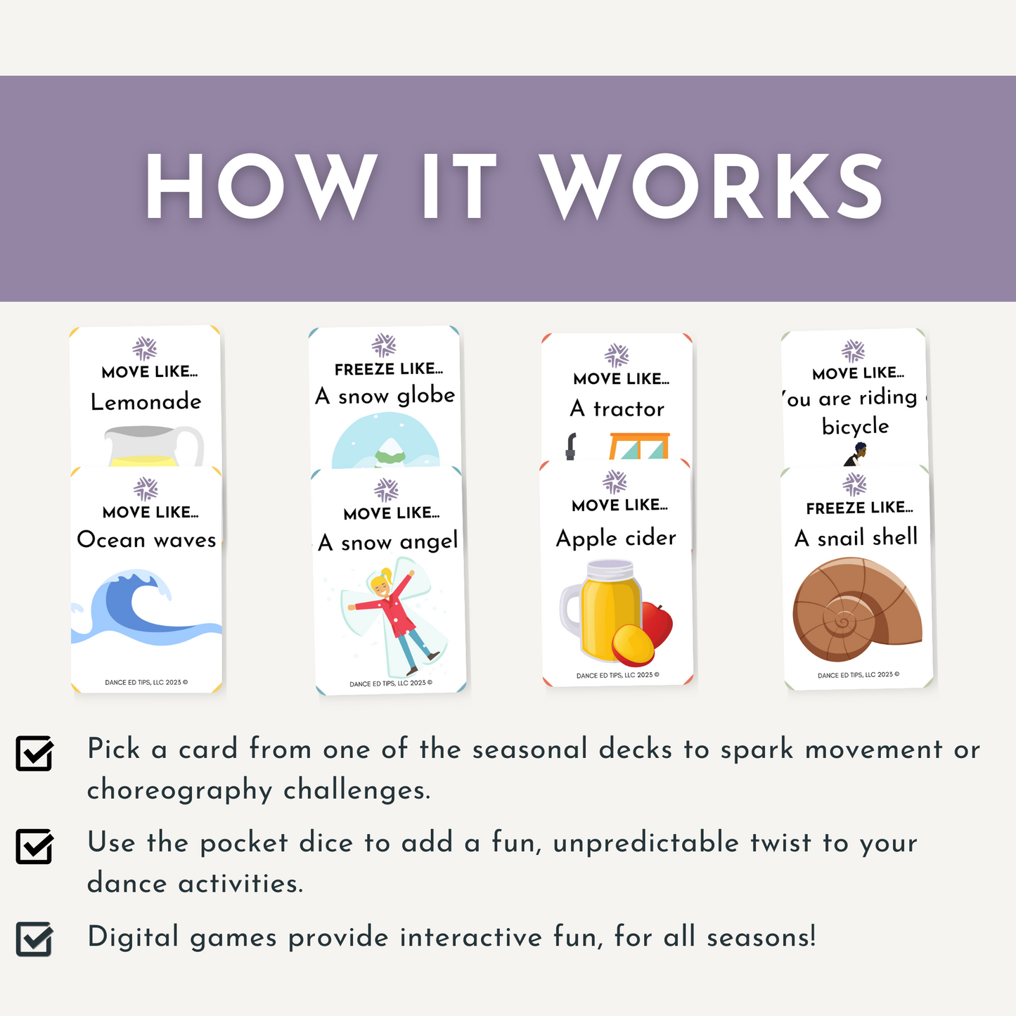 Dancing Through the Seasons Game and Activities Bundle
