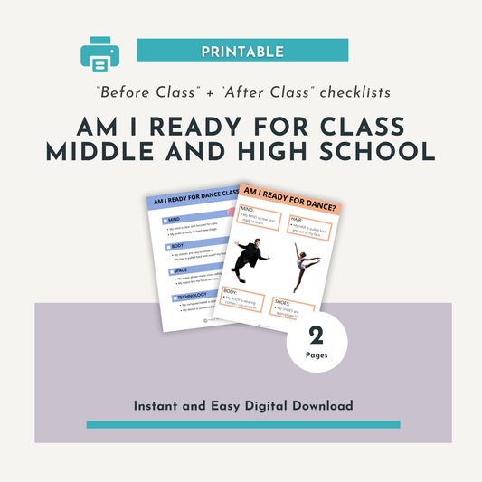 Am I Ready for Class Posters for Middle And High School