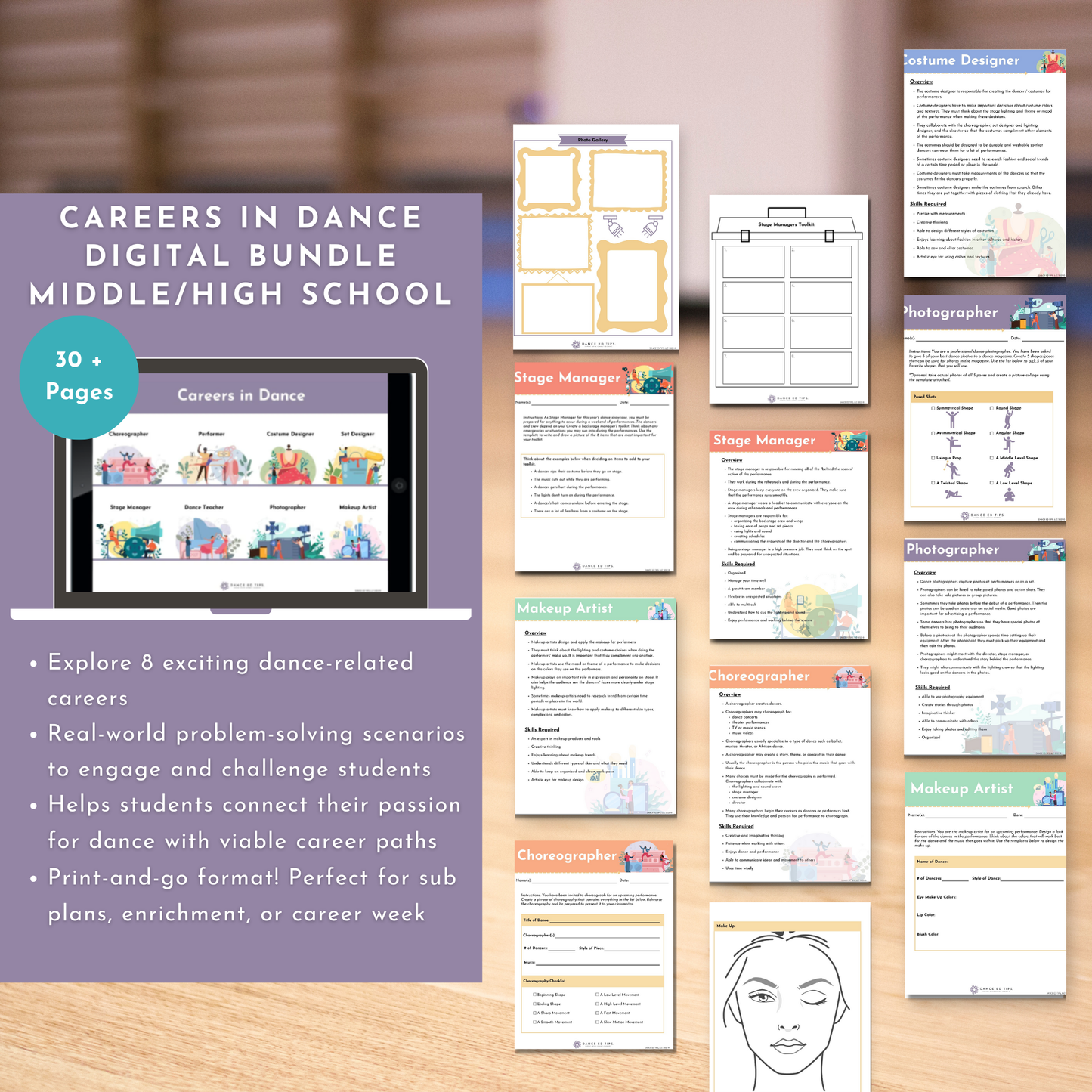 Careers in Dance Bundle for Middle/High School