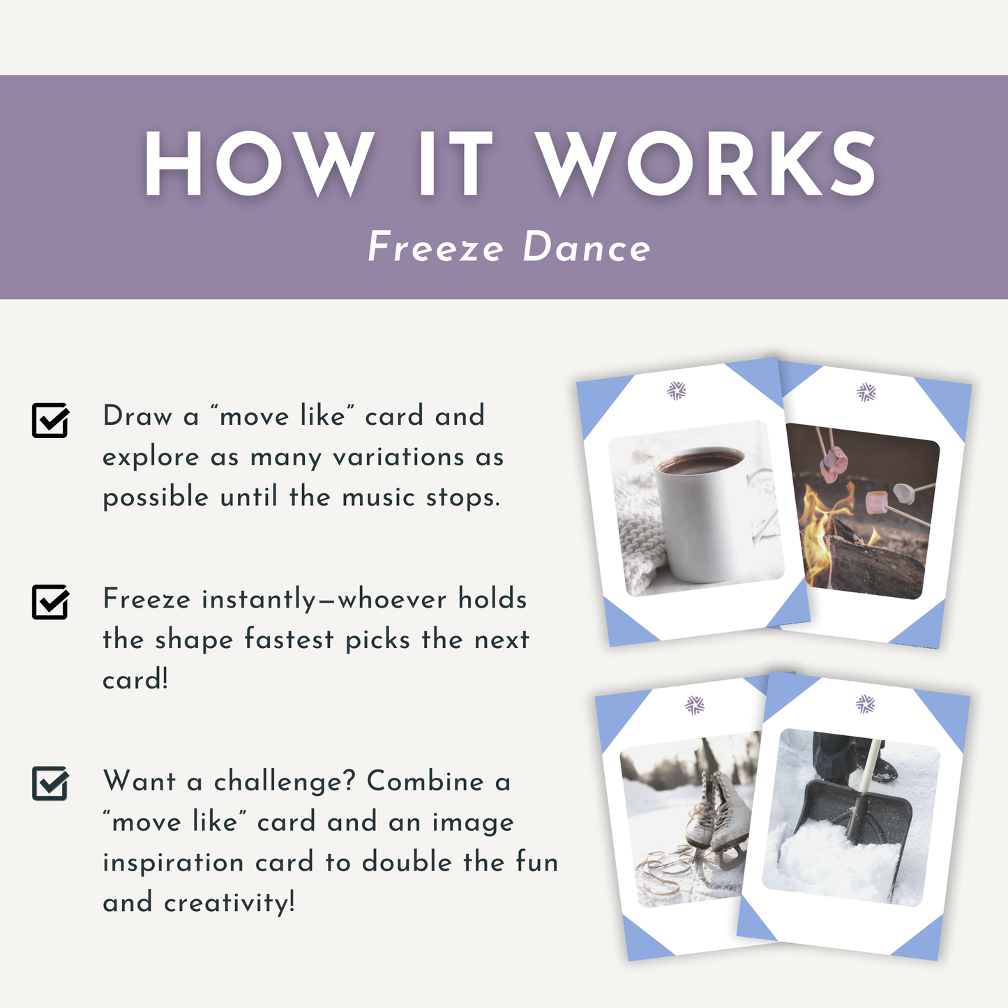 Winter Dance Cards