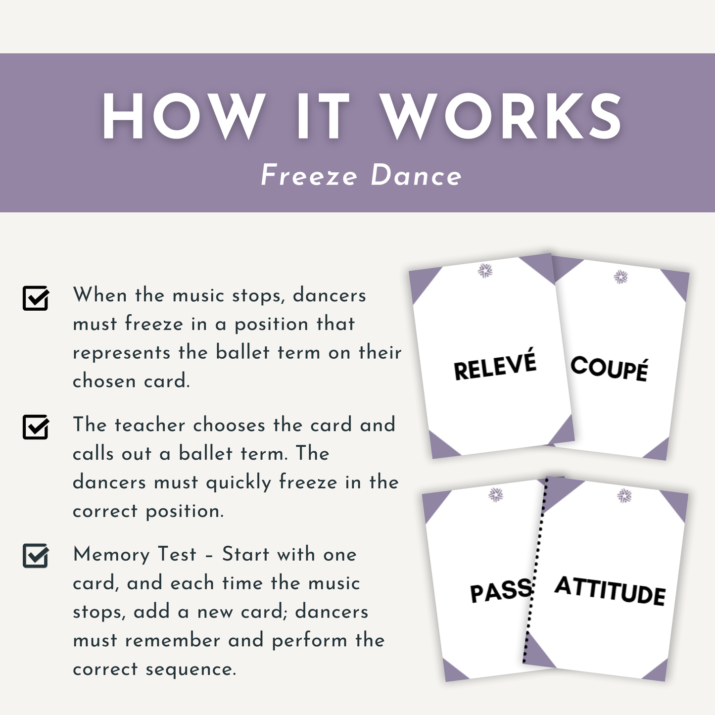 Ballet Vocab Cards