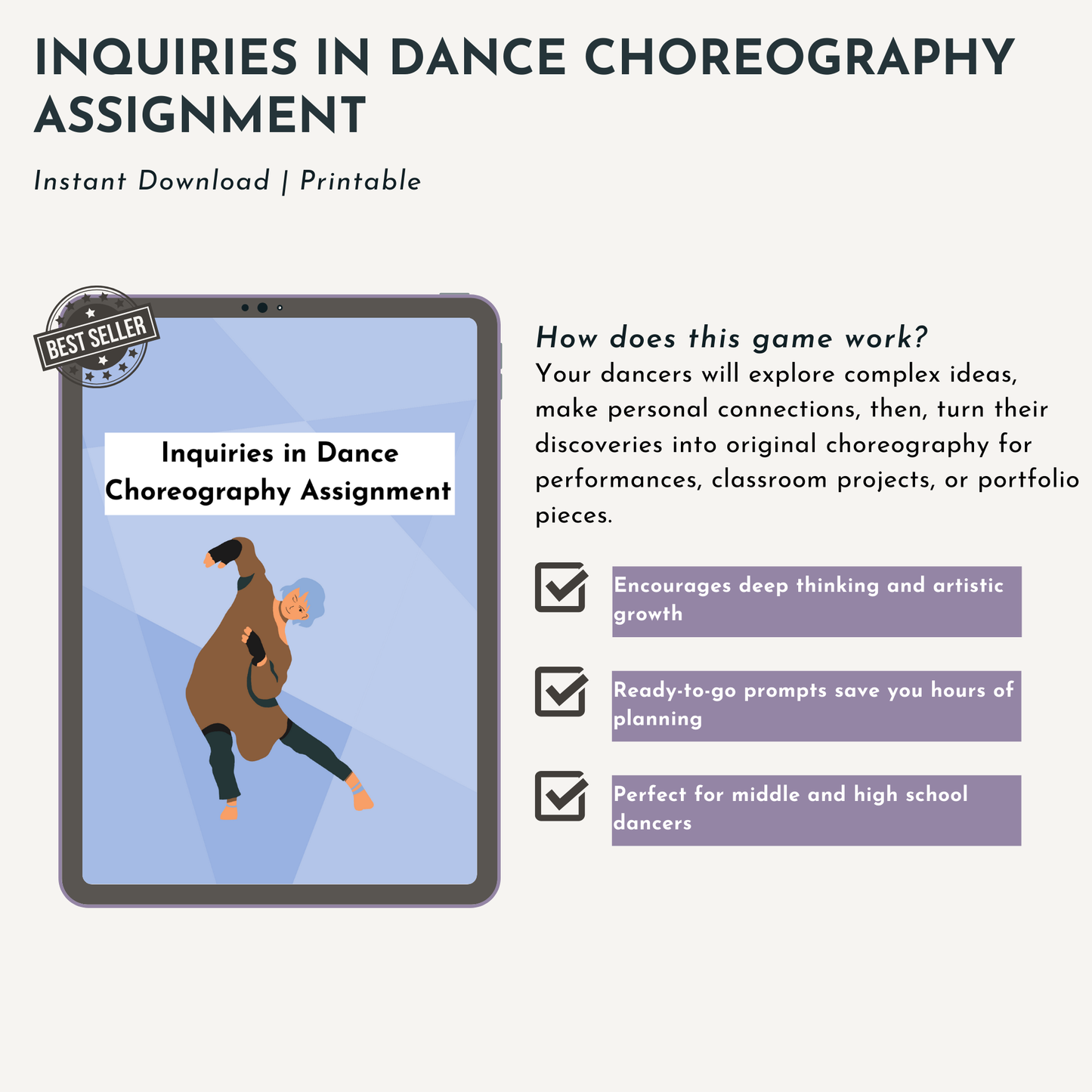 Inquiries in Dance Choreography Assignment