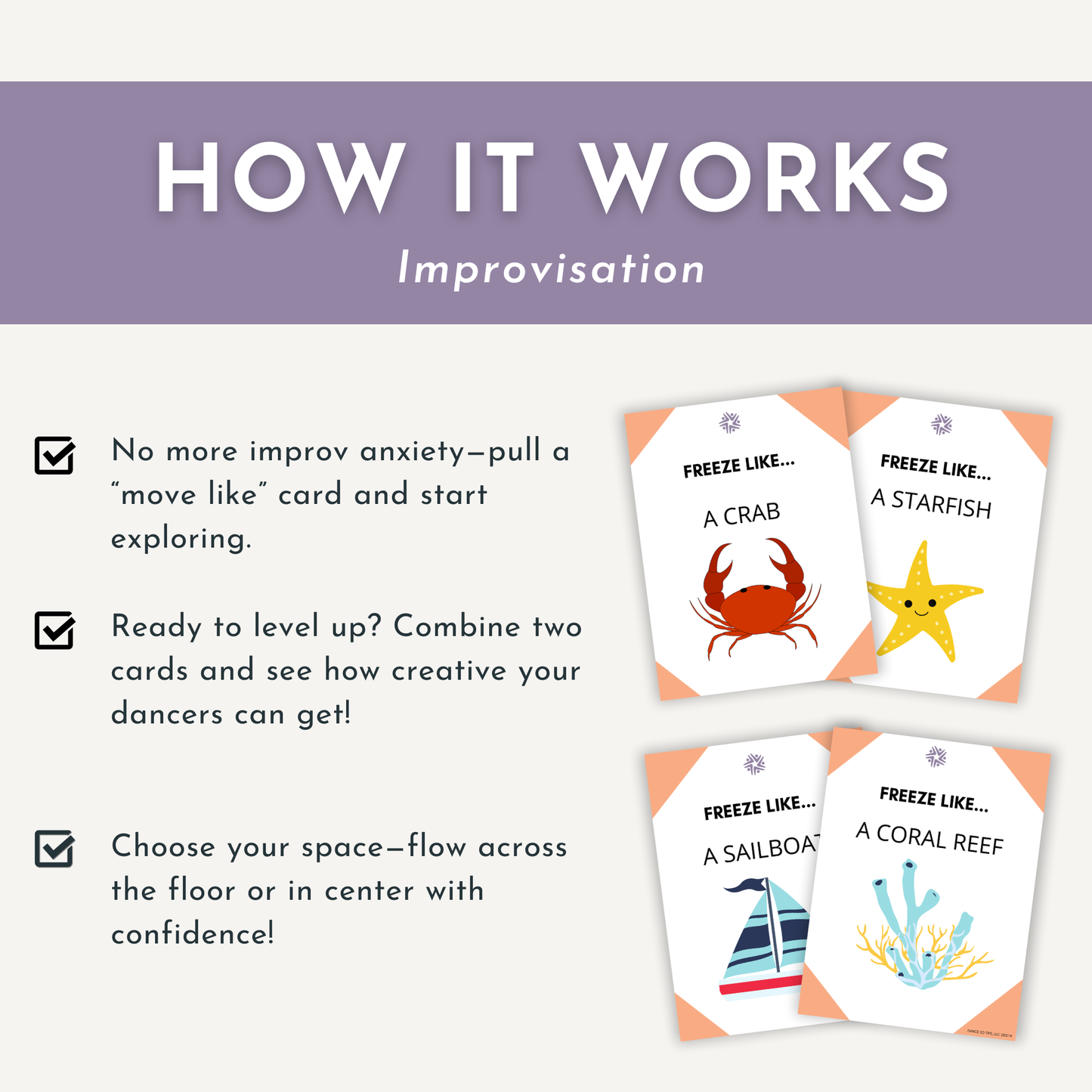 Summer Freeze Dance Cards