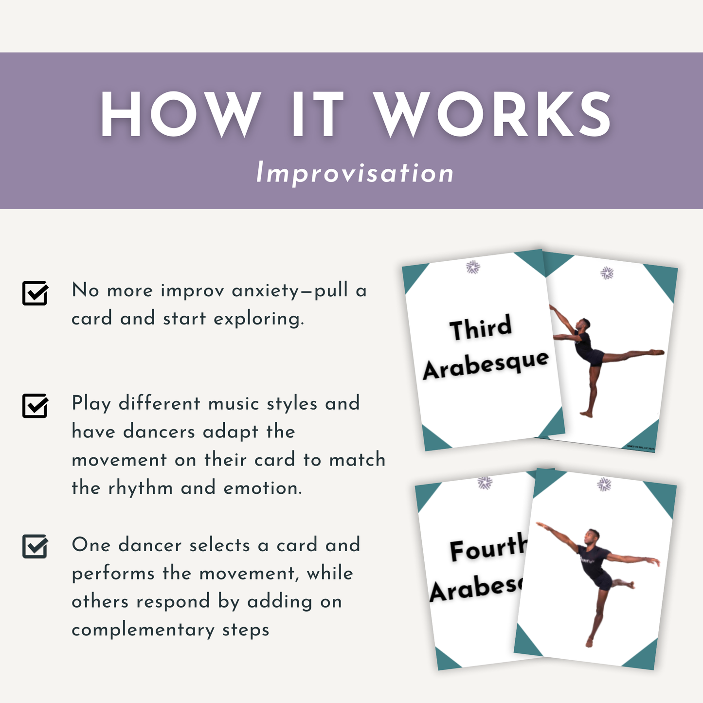 Ballet Demonstration Flash Cards