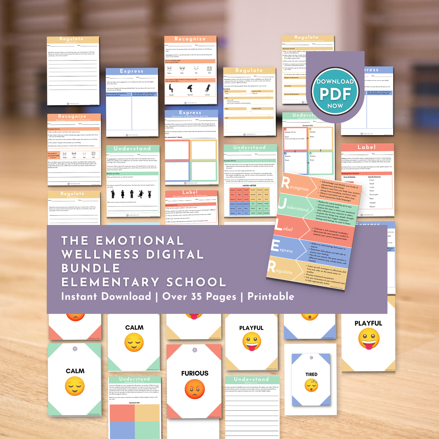 Emotional Wellness Bundle for Elementary School