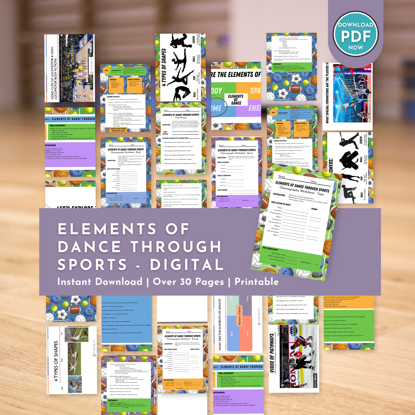 Elements of Dance through Sports: Grades 6-12