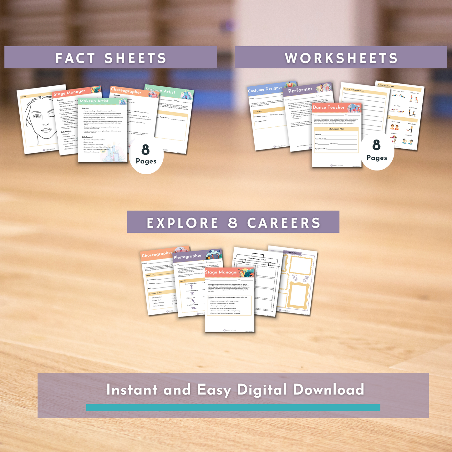 Careers in Dance Bundle for Elementary School