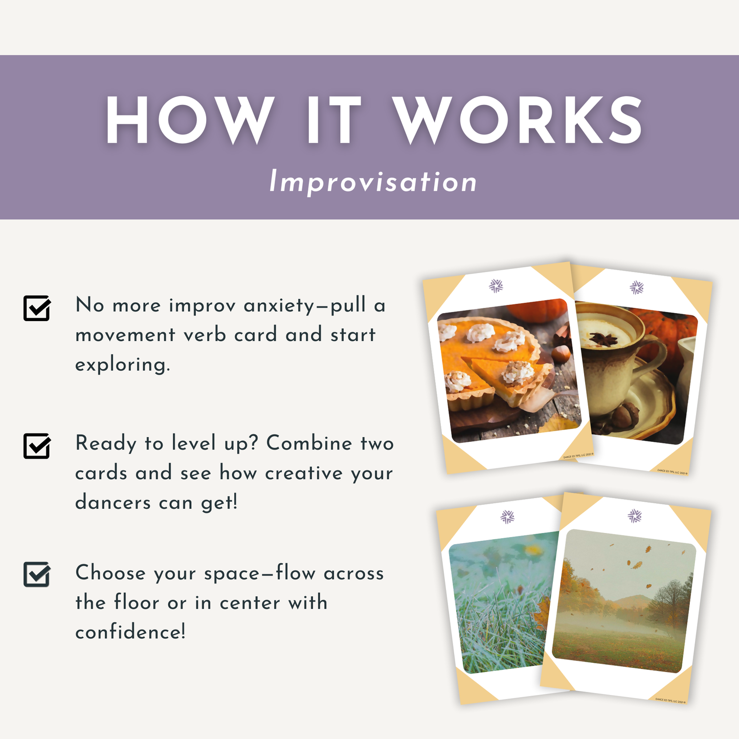 Fall Dance Cards