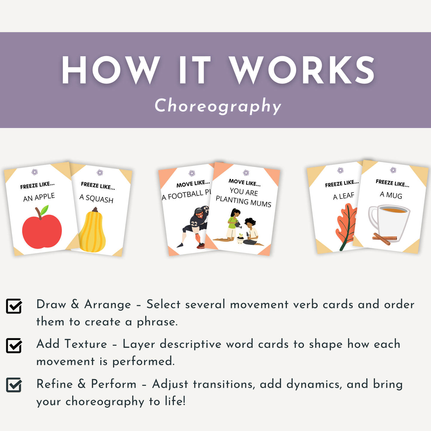 Fall Freeze Dance Cards