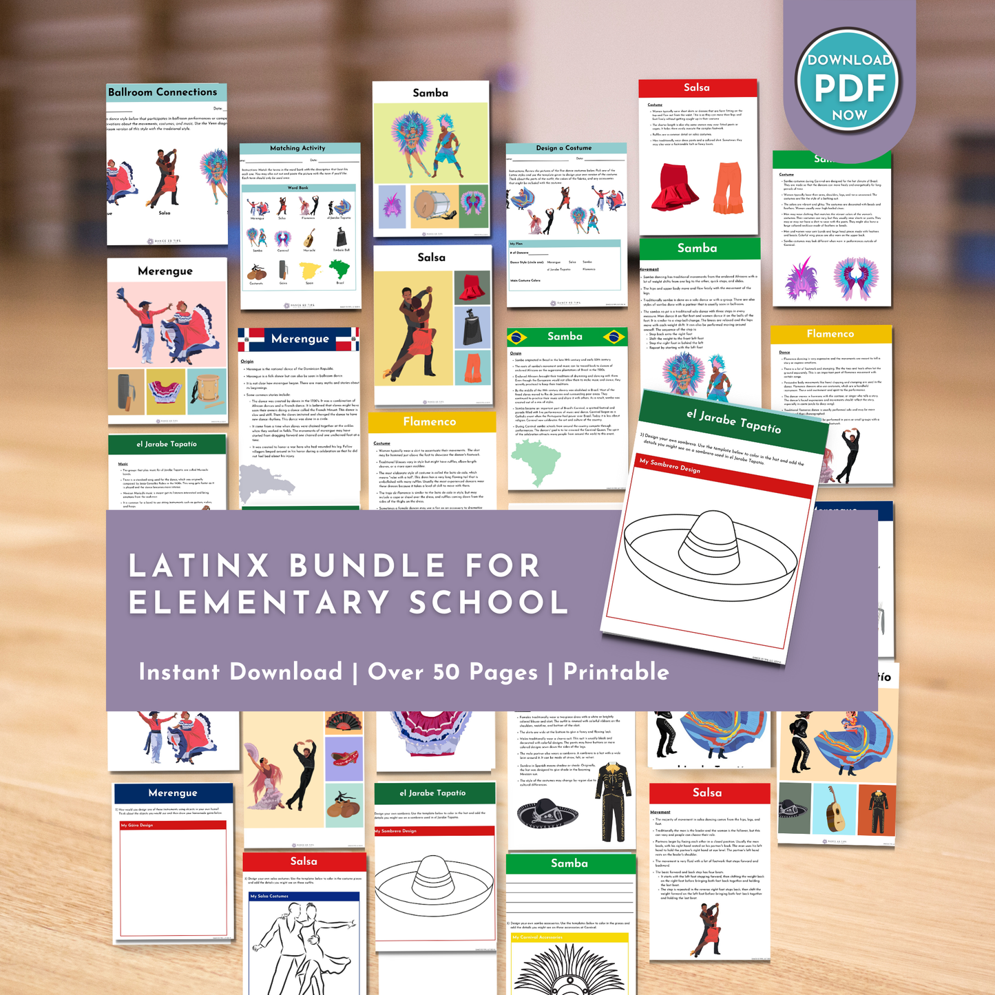 Latinx Bundle for Elementary School