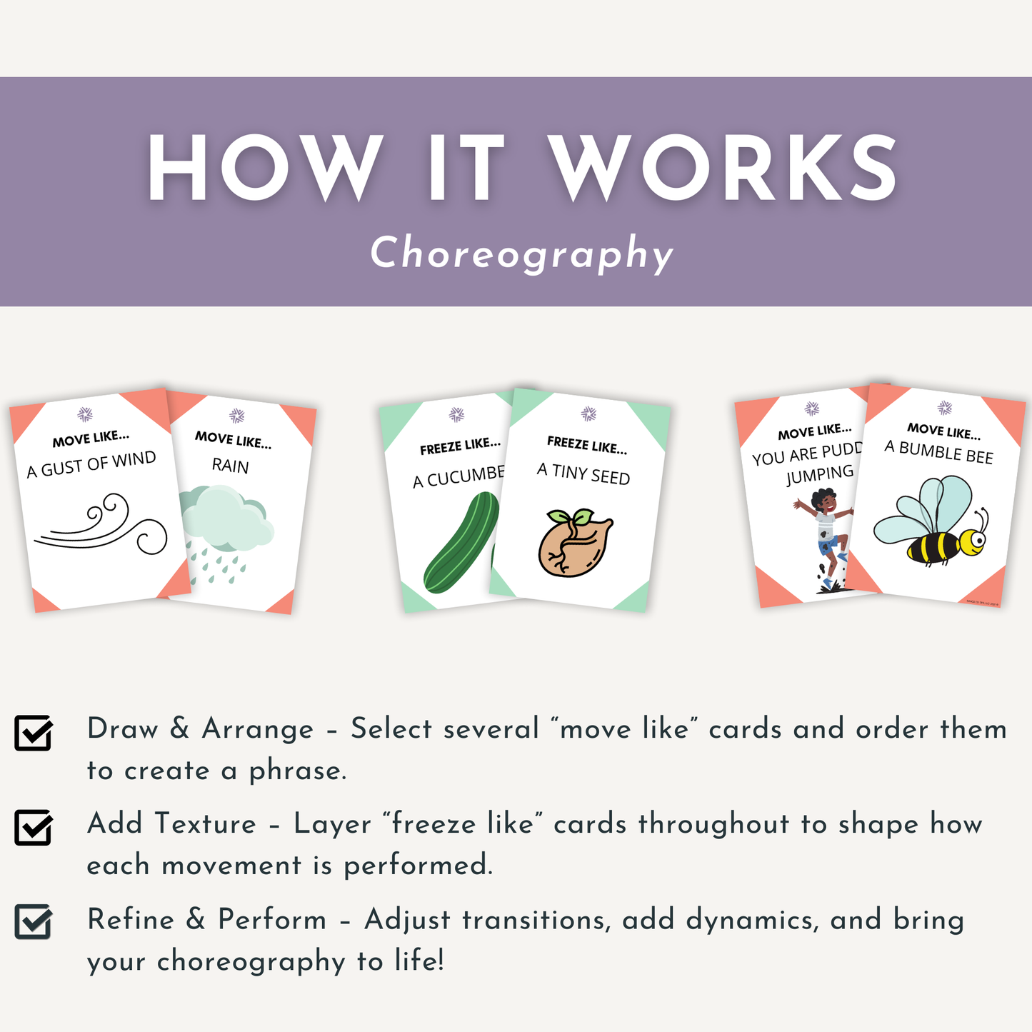 Spring Freeze Dance Cards