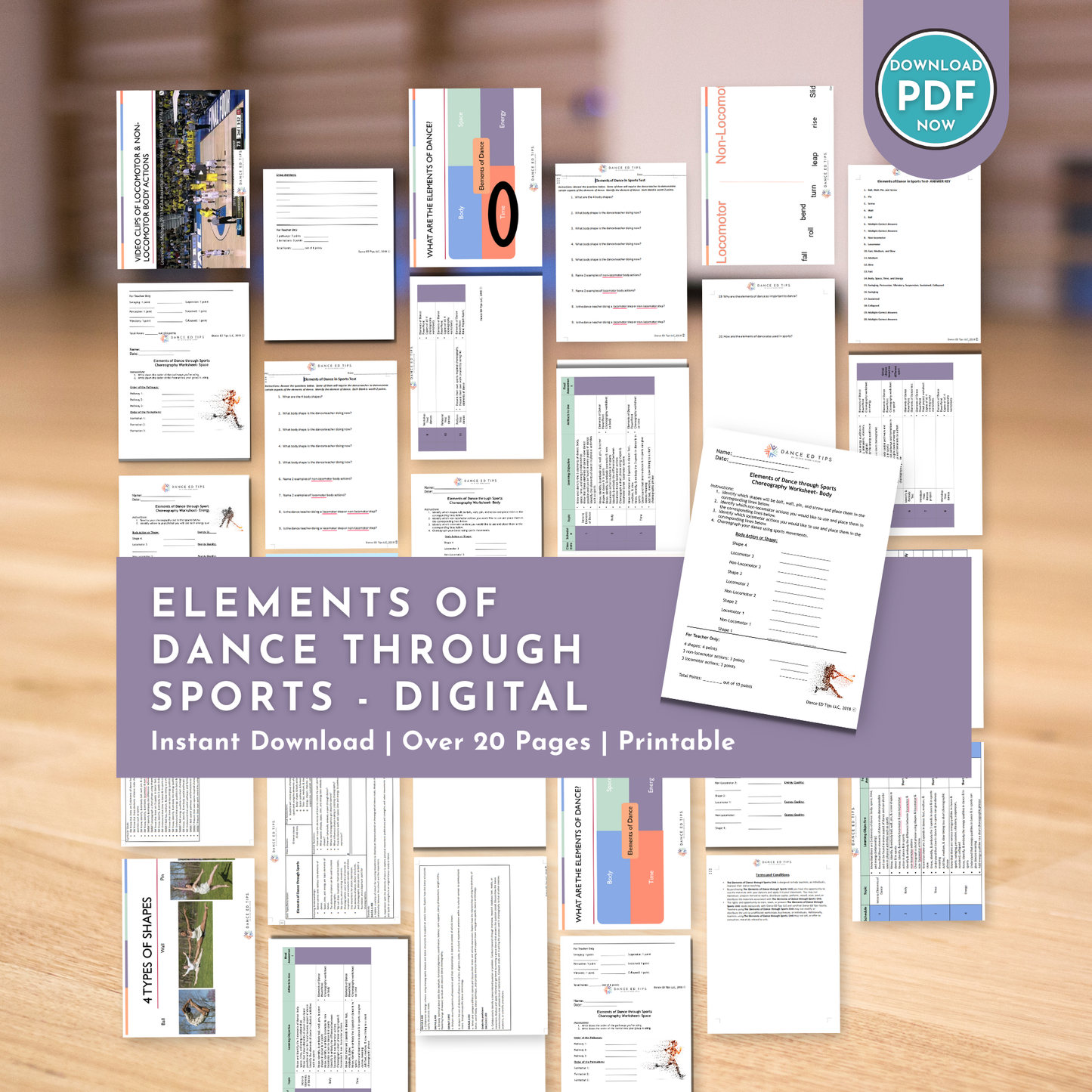 Elements of Dance through Sports: Grades 6-12