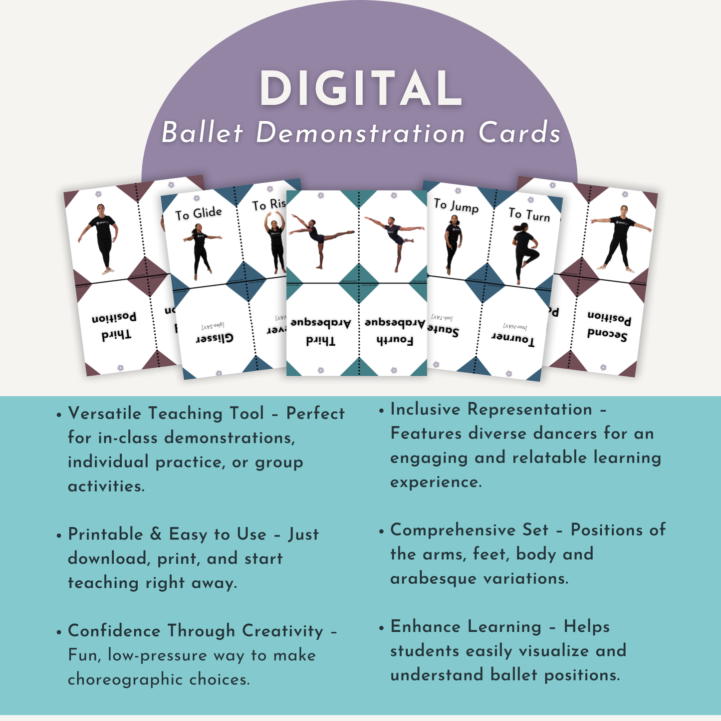 Ballet Demonstration Flash Cards