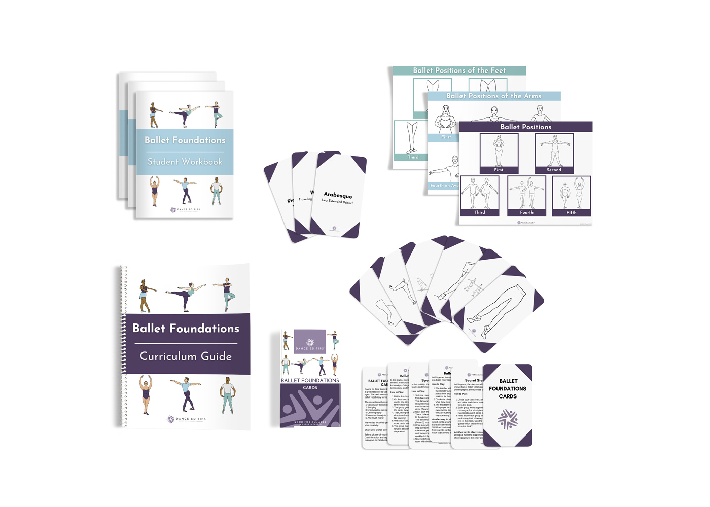 Ballet Foundations Curriculum Kit + 3 Student Workbooks