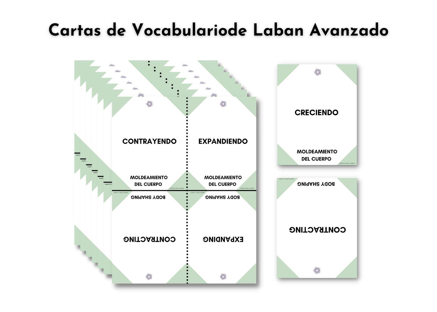 Cartas de Vocabulario de Laban Avanzado