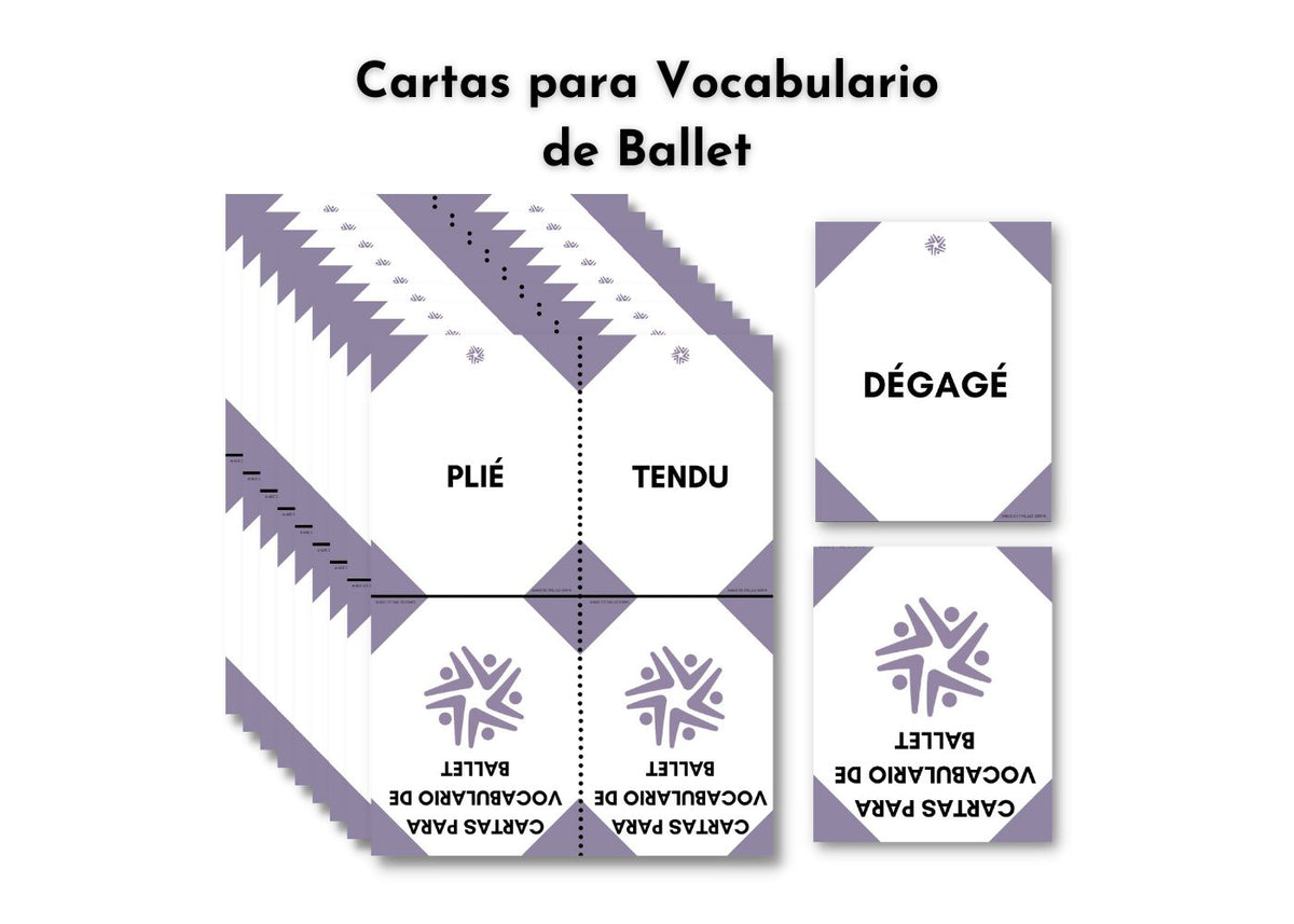 Cartas para Vocabulario de Ballet