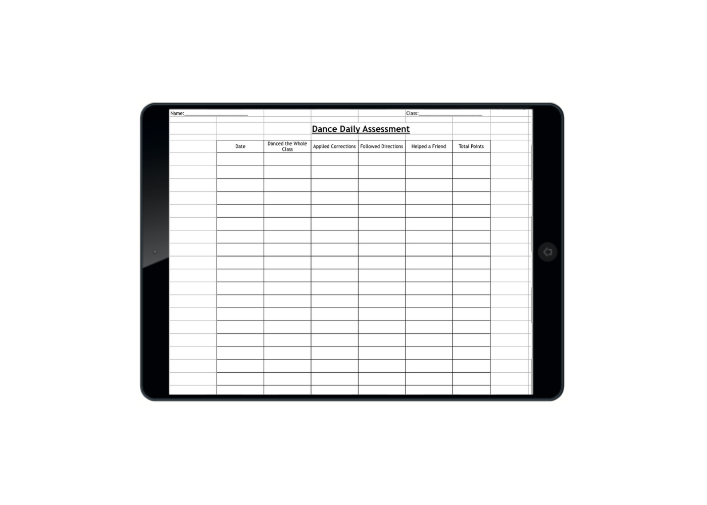Daily Assessment Sheet (Elementary)