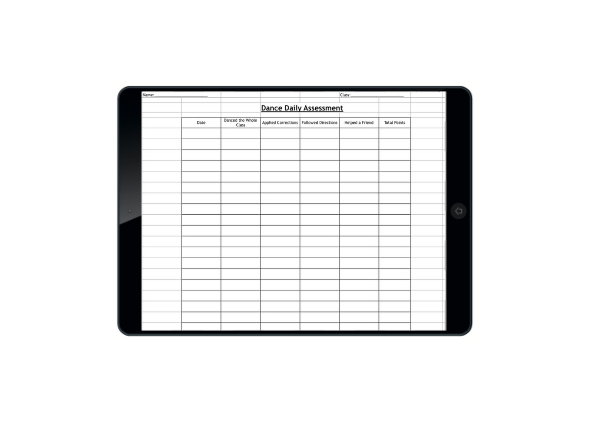 Daily Assessment Sheet (Elementary) (Digital Download)