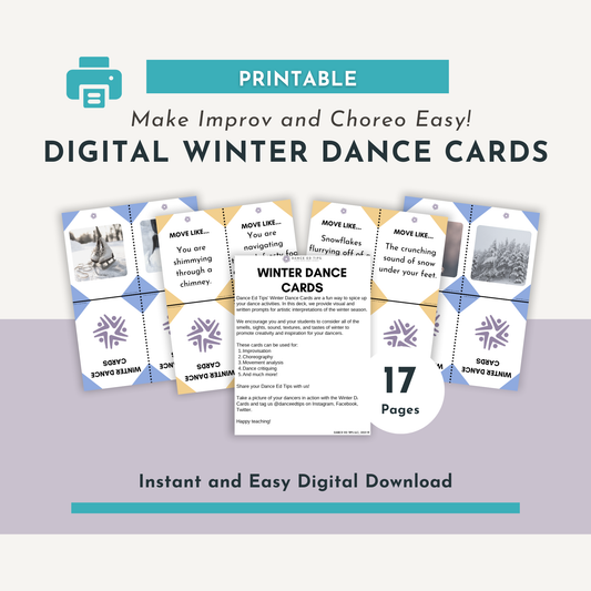 Winter Dance Cards