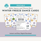 Winter Freeze Dance Cards