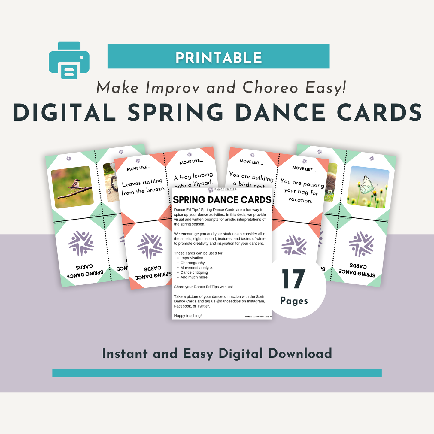 Spring Dance Cards