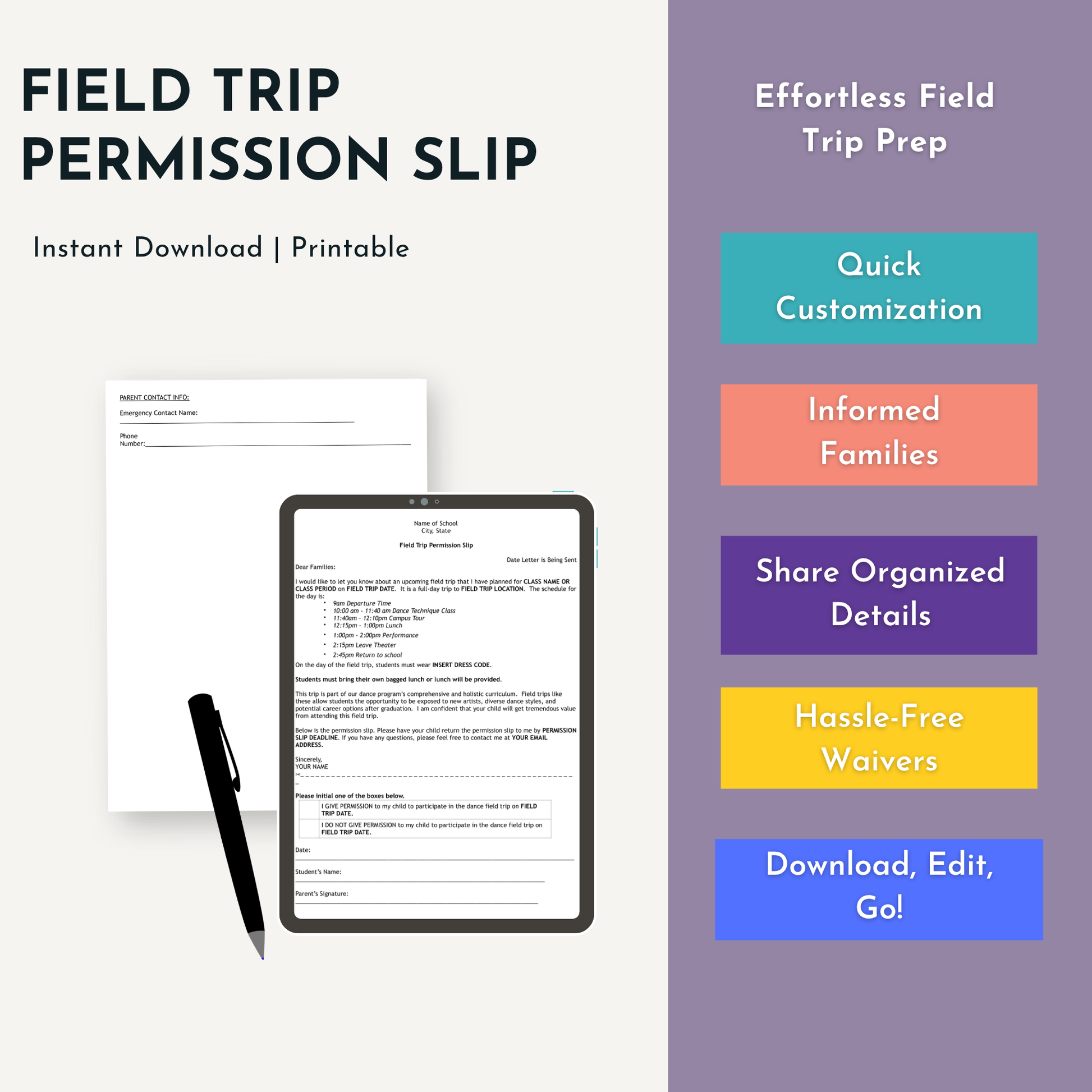 field-trip-permission-slip-dance-ed-tips for Free Printable Field Trip Permission Slip Field Trip Permission Slip – Dance Ed Tips for Free Printable Field Trip Permission Slip