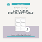 Late Passes