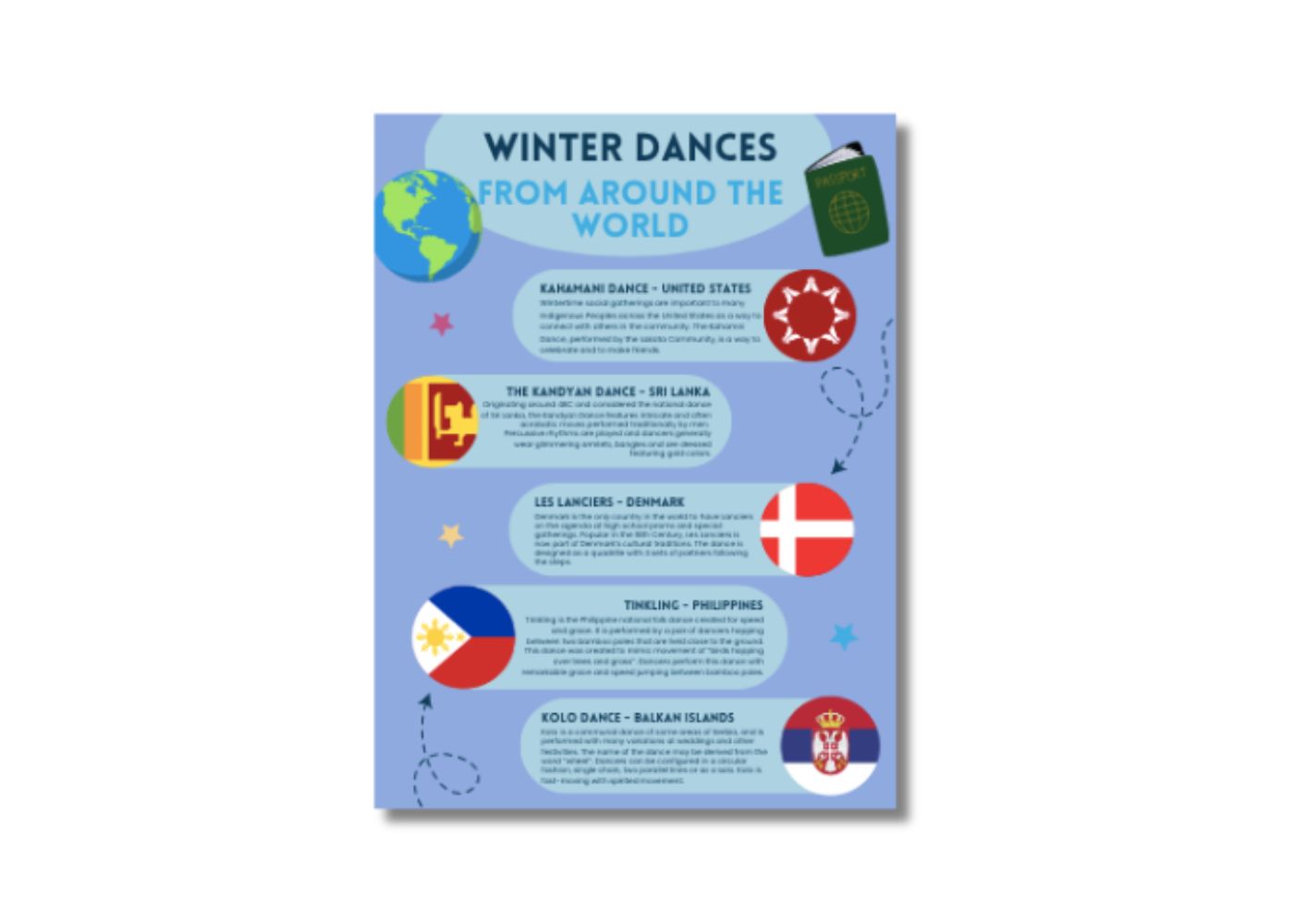 Winter Dances From Around the World Freebie