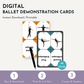 Ballet Demonstration Flash Cards