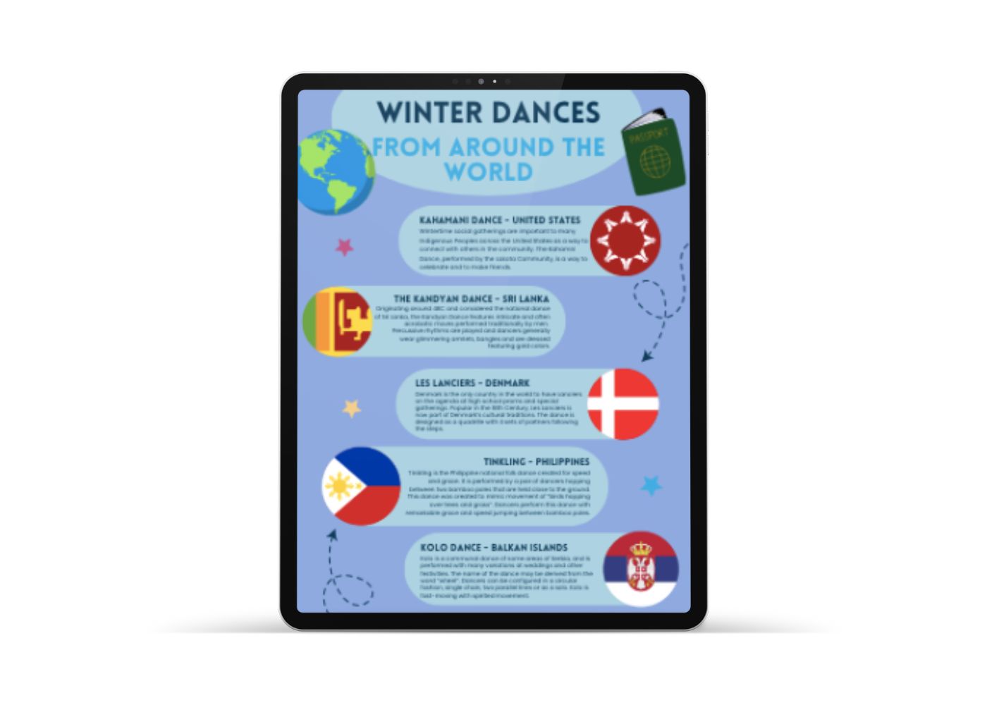 Winter Dances From Around the World Freebie