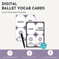 Ballet Vocab Cards