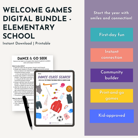 Welcome Games Bundle for Elementary School