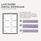 Late Passes