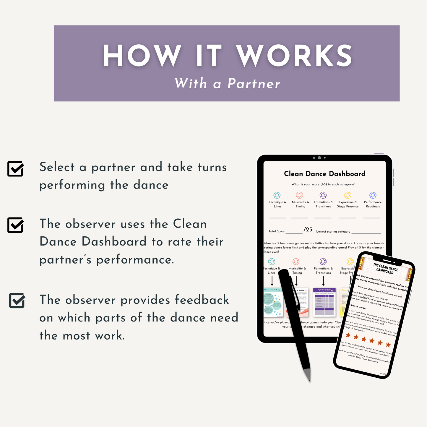 Clean Dance Dashboard