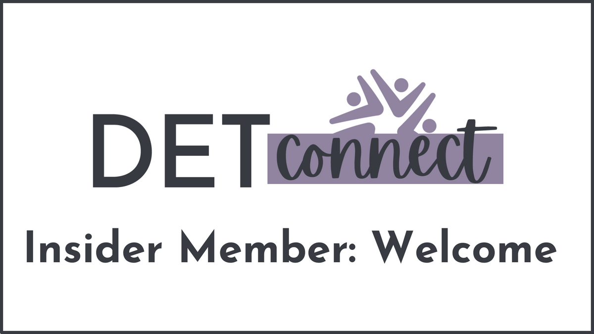 Welcome to DETconnect: Insider