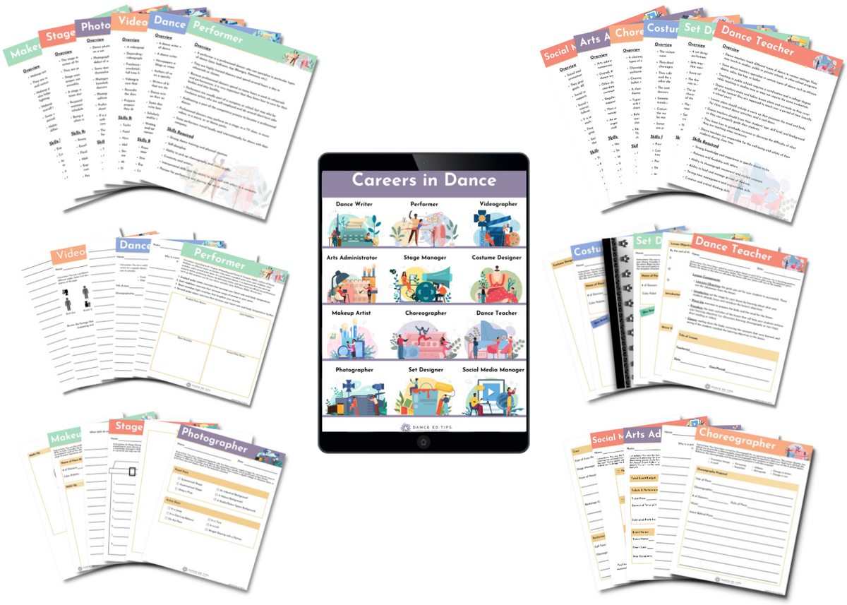 Careers in Dance Bundle for Middle/High School