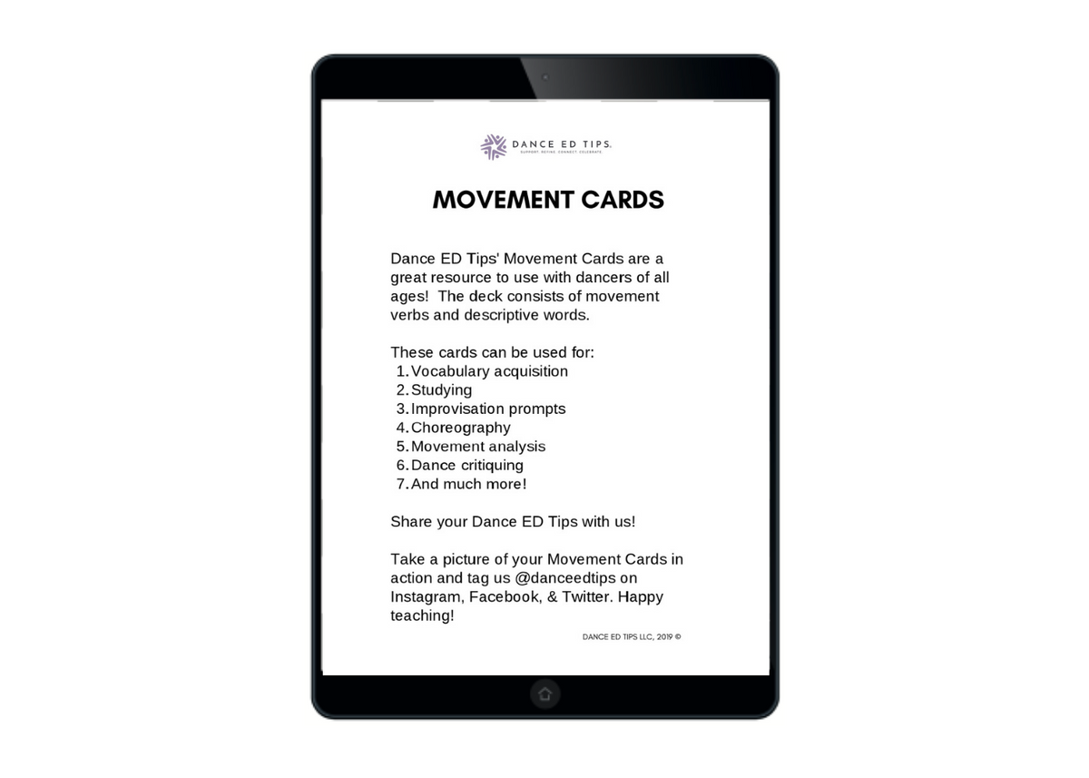 Movement Cards (Digital Download)