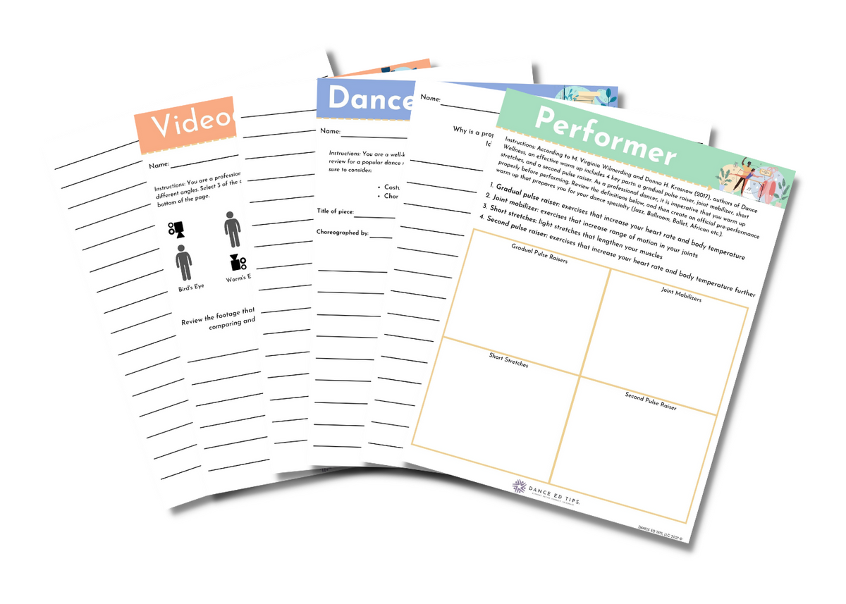 Careers in Dance Bundle for Middle/High School